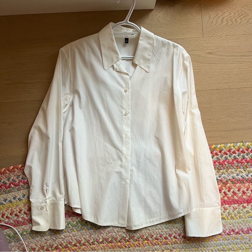 Anne Klein Cream Dress Shirt for Women